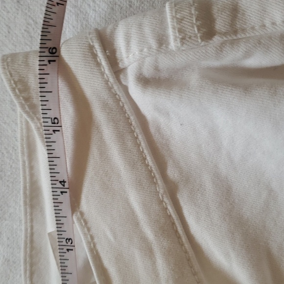 Garage High Rise Raw Hem White Sz. 12 Jeans - Picture 11 of 14